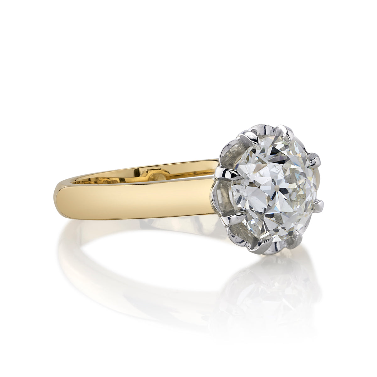 SINGLE STONE JOLENE - TWO TONE ring