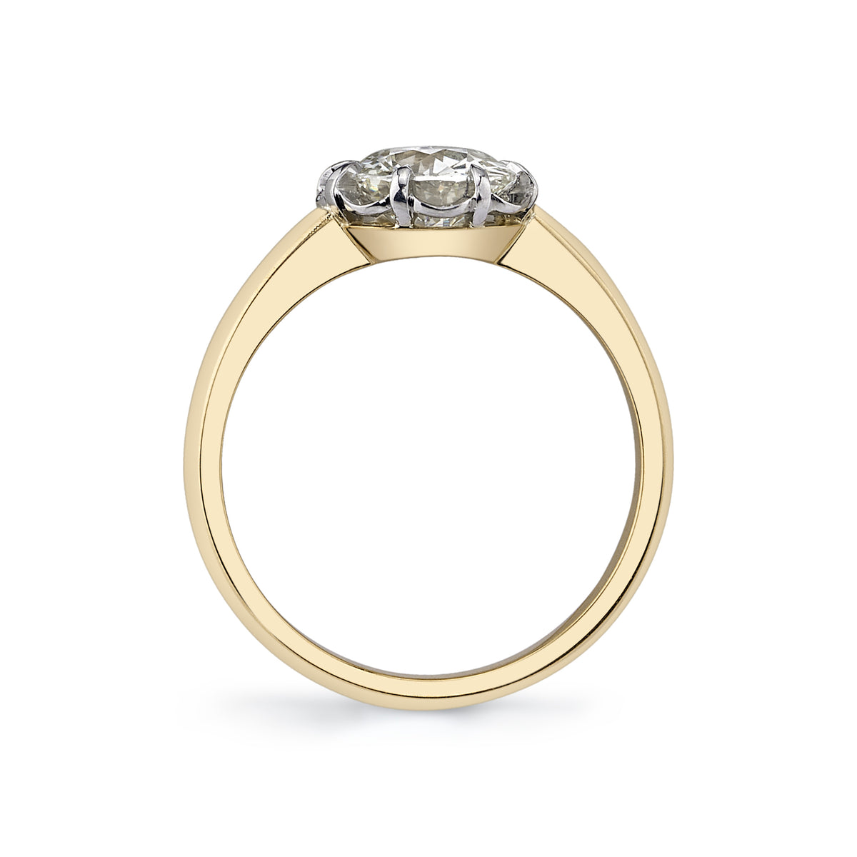 SINGLE STONE JOLENE - TWO TONE ring