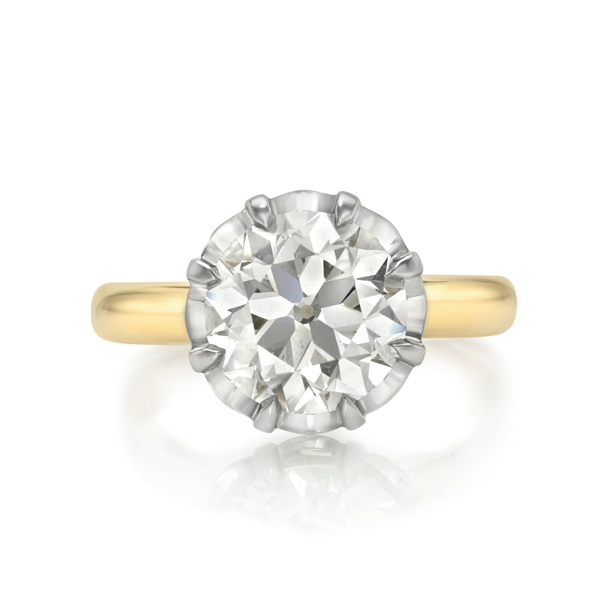 SINGLE STONE JOLENE - TWO TONE ring
