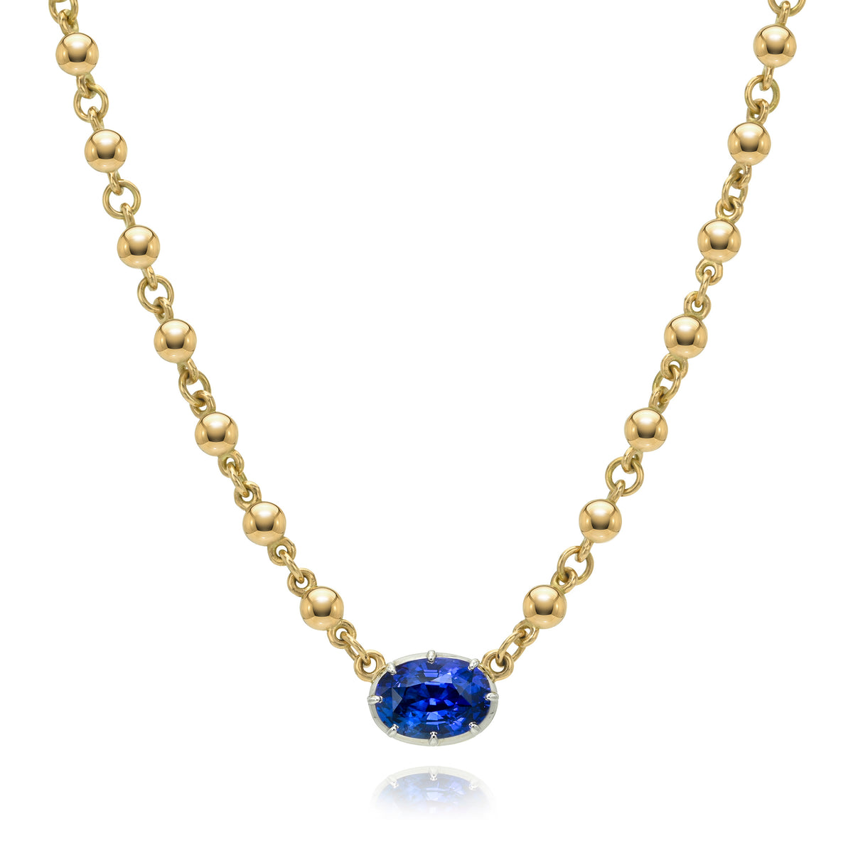 SINGLE STONE MARIAN GEMSTONE NECKLACE