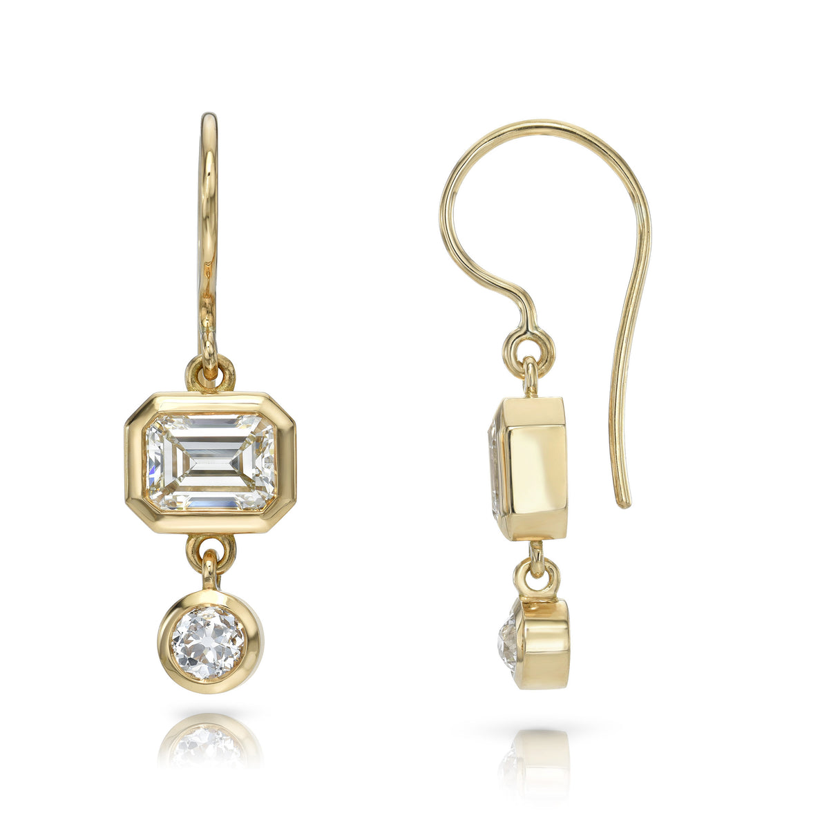 SINGLE STONE PALOMA DOUBLE DROPS earrings