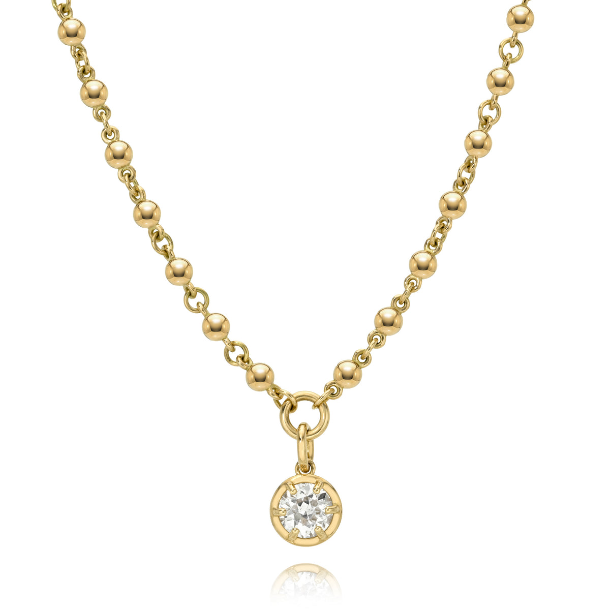 SINGLE STONE SAMARA DROP NECKLACE