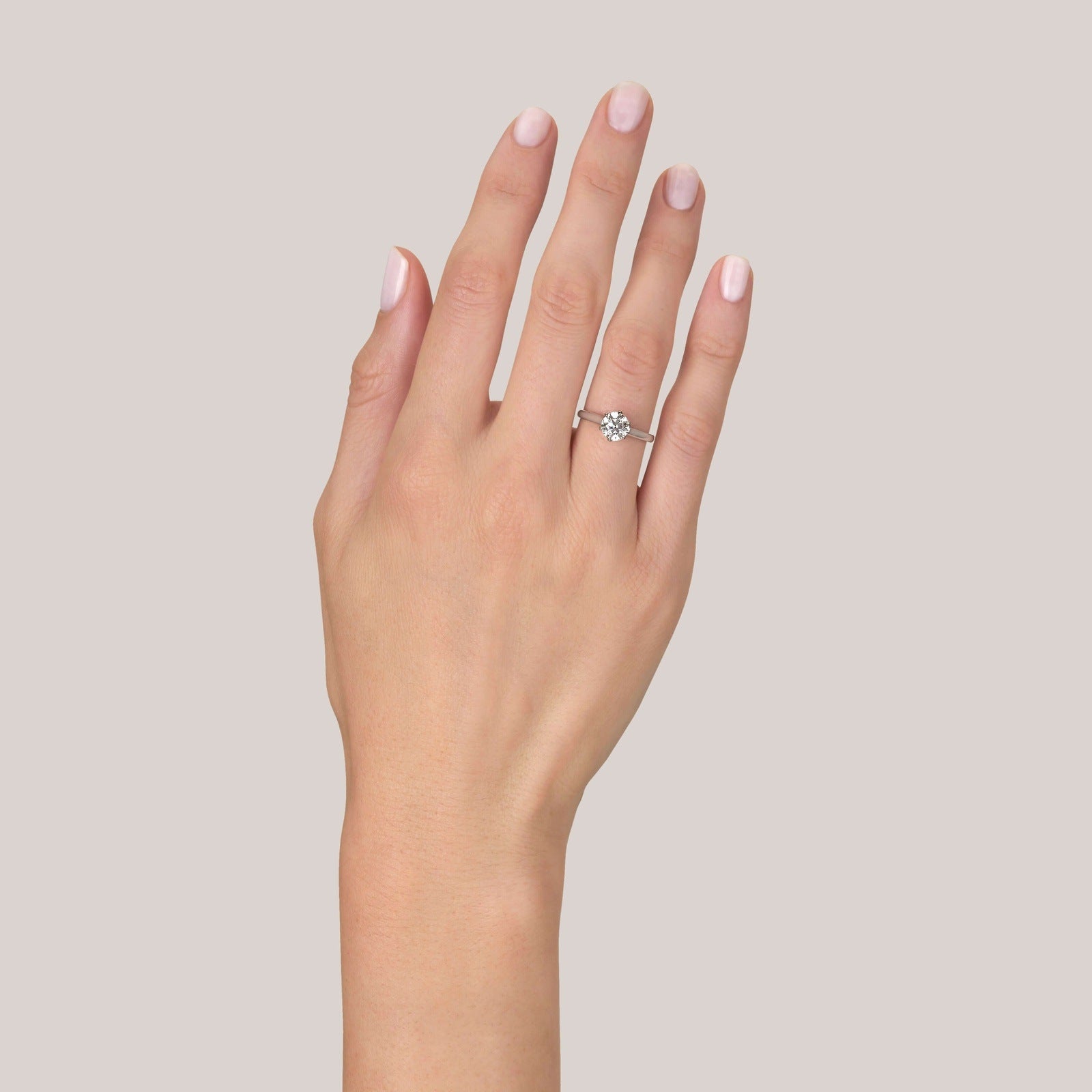 SINGLE STONE BLAIRE RING featuring 1.00ct J/VS1 GIA certified old European cut diamond set in a handcrafted platinum setting.