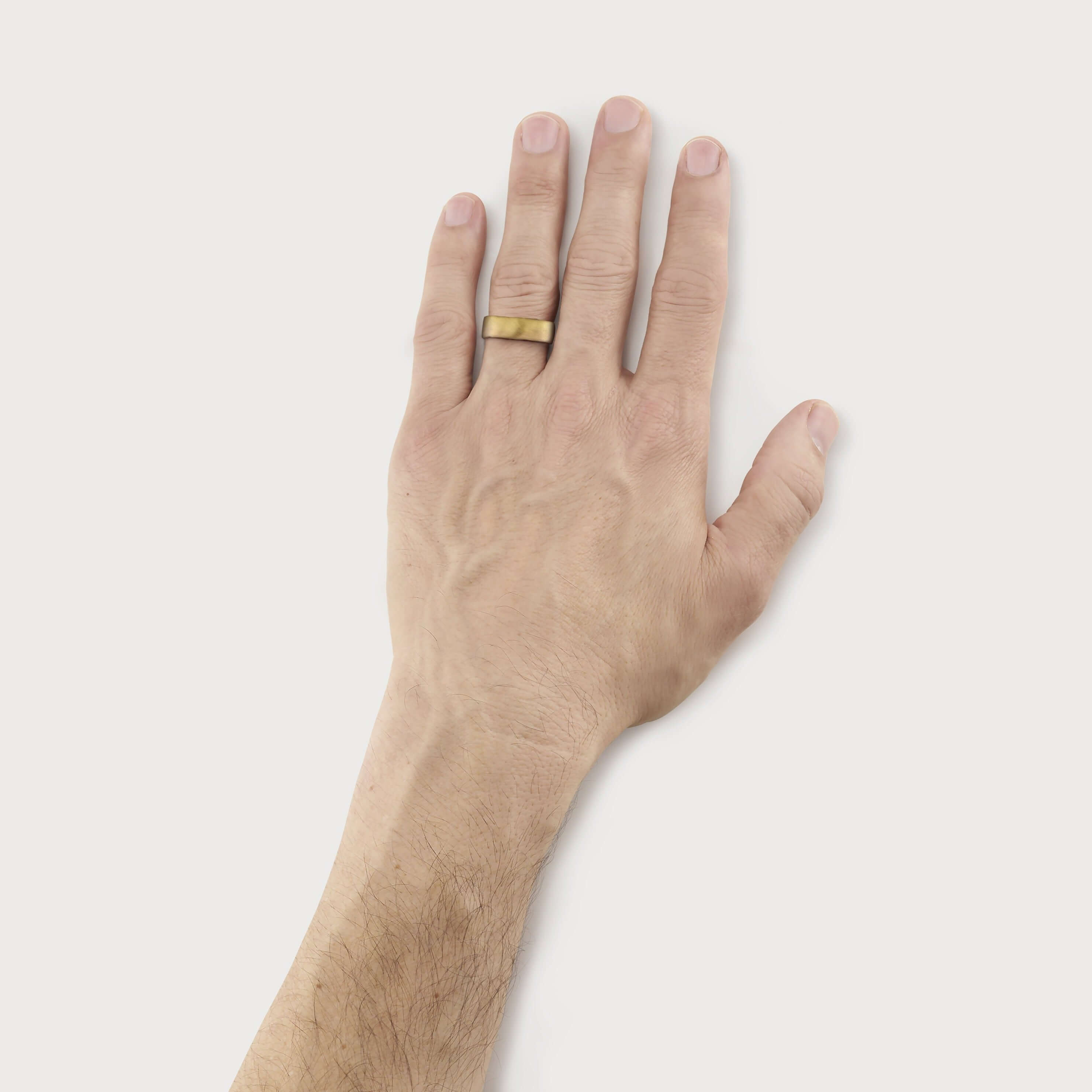 SINGLE STONE MAXWELL DUAL TONE 7.5MM BAND | 7.5mm handcrafted dual tone 18K gold Men's band. Bands available from 4mm to 8mm.