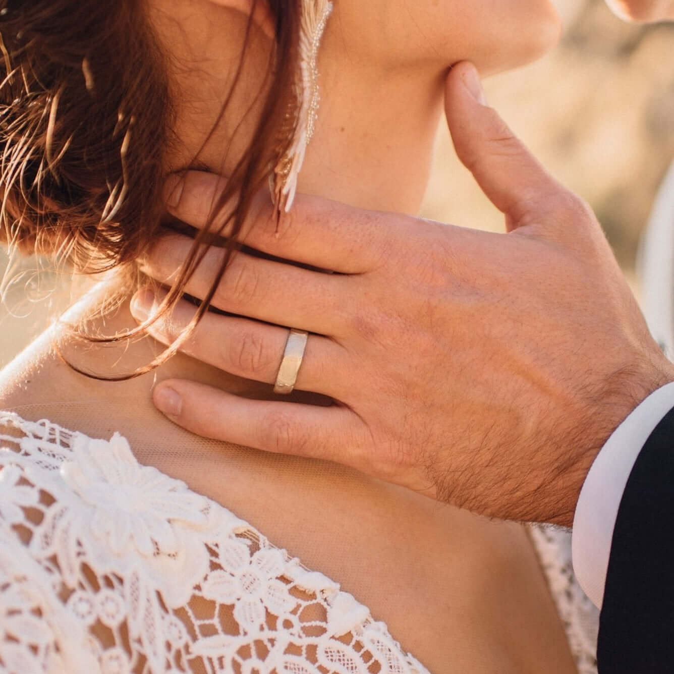 SINGLE STONE GRAHAM BAND | 6mm handcrafted 18K gold Men's band. Each band is customized with the client's fingerprints. The fingerprinting process is currently only available in our San Marino or LA stores, or at an event where a Single Stone representati