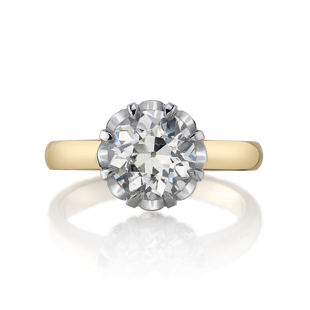 SINGLE STONE JOLENE - TWO TONE ring