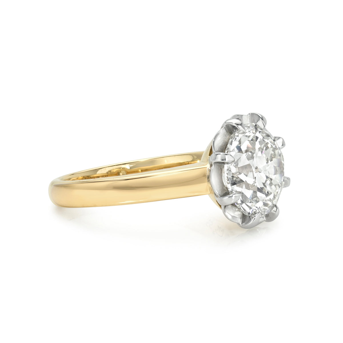 SINGLE STONE JOLENE - TWO TONE ring