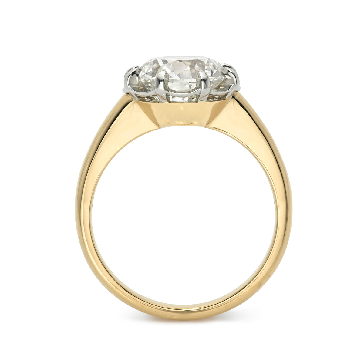 SINGLE STONE JOLENE - TWO TONE ring