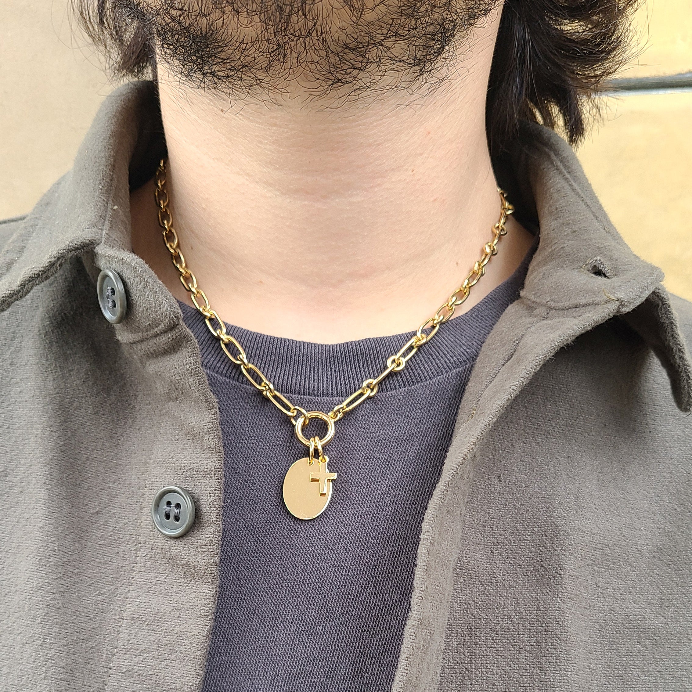 20mm OVAL PENDANT | SINGLE STONE