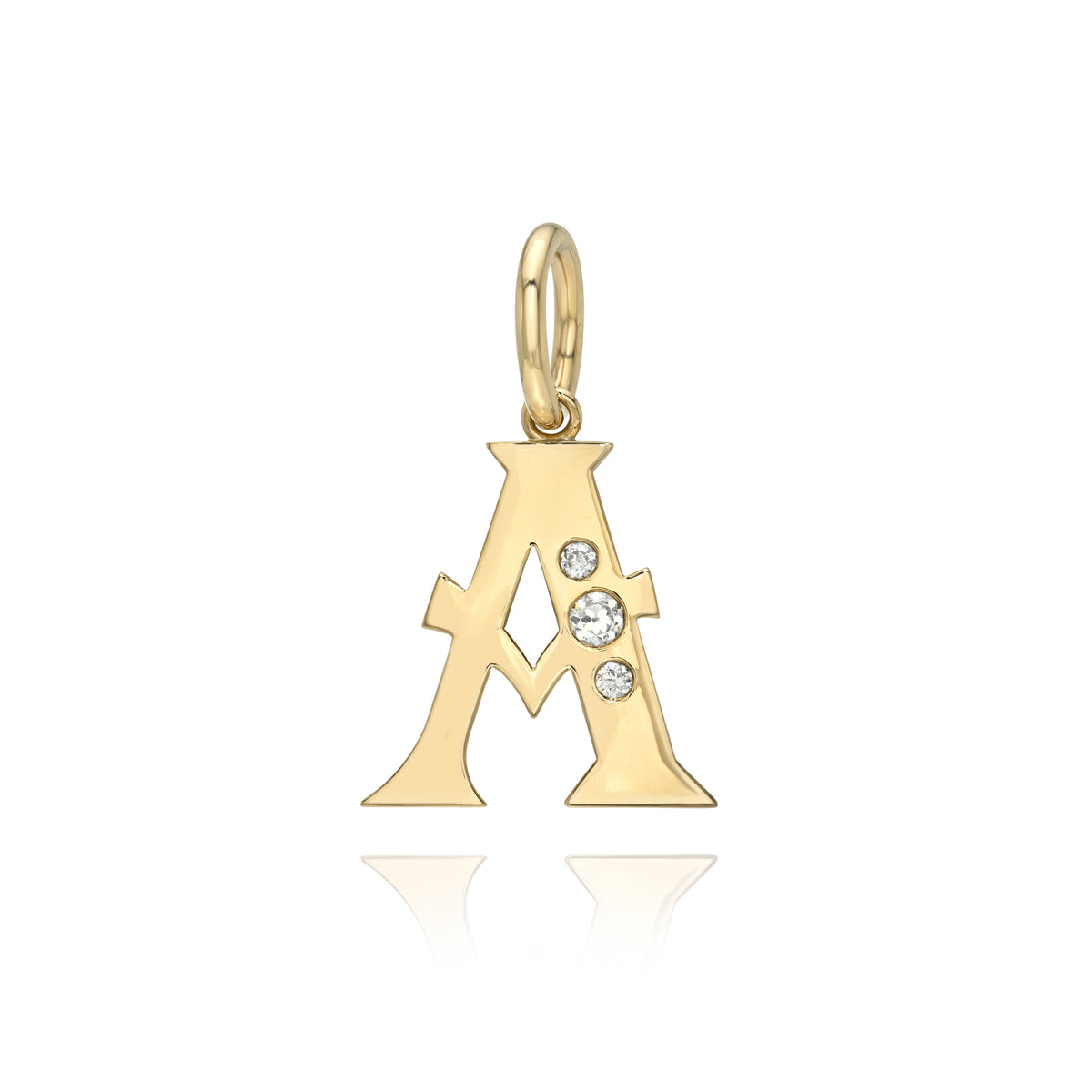 SINGLE STONE ALPHA PENDANT