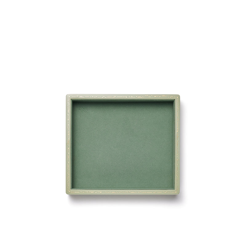 SMALL STACKING JEWELRY TRAY MINT – SINGLE STONE1