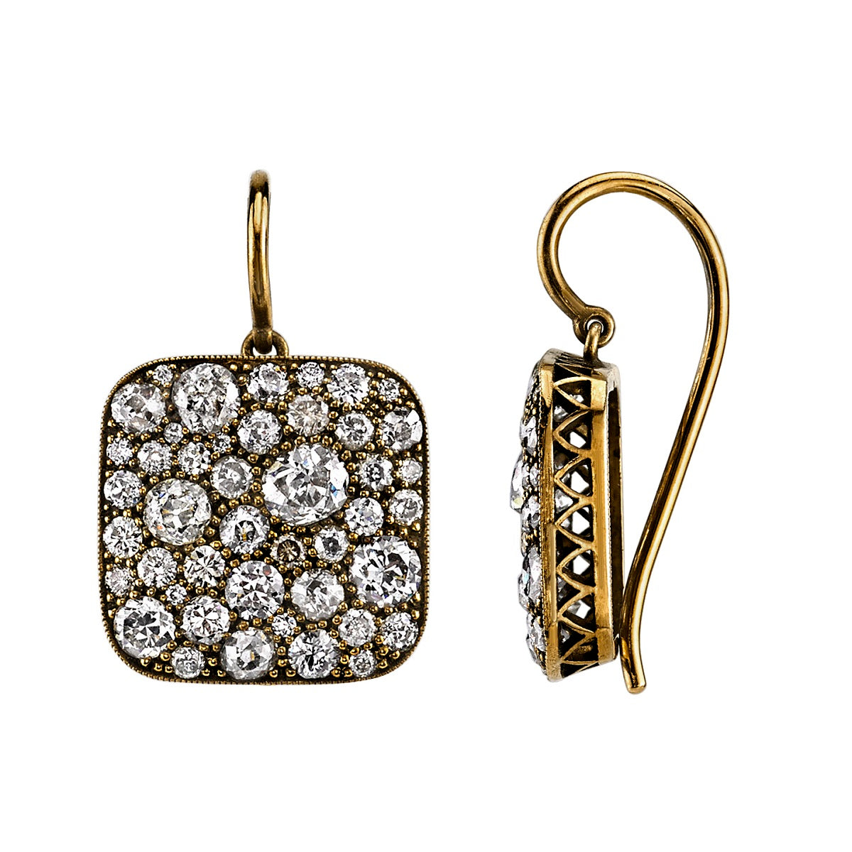 COBBLESTONE DANGLE EARRINGS – SINGLE STONE