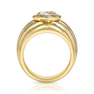 SINGLE STONE ELENI RING featuring 2.02ct J/SI1 GIA certified old European cut diamond prong set in a handcrafted 18K yellow gold mounting.