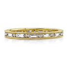 SINGLE STONE PAIGE BAND | Approximately 0.75ctw G-H/VS alternating French and old European cut diamonds channel set in a handcrafted eternity band. Approximate band with 2.1mm. Please inquire for additional customization.