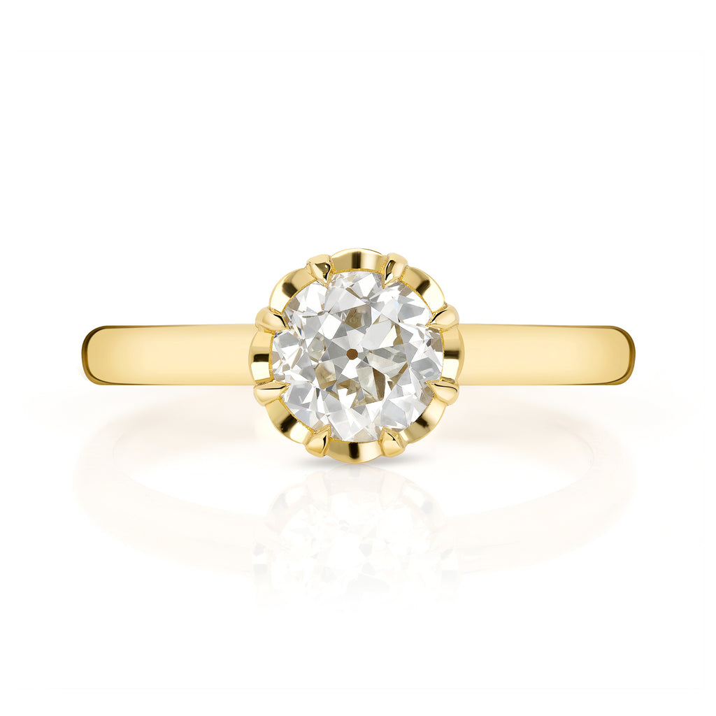 Exclusive Heavy Solitaire Stone Ring 22k Yellow gold Men's Gold Ring CZ  stone 53 | eBay