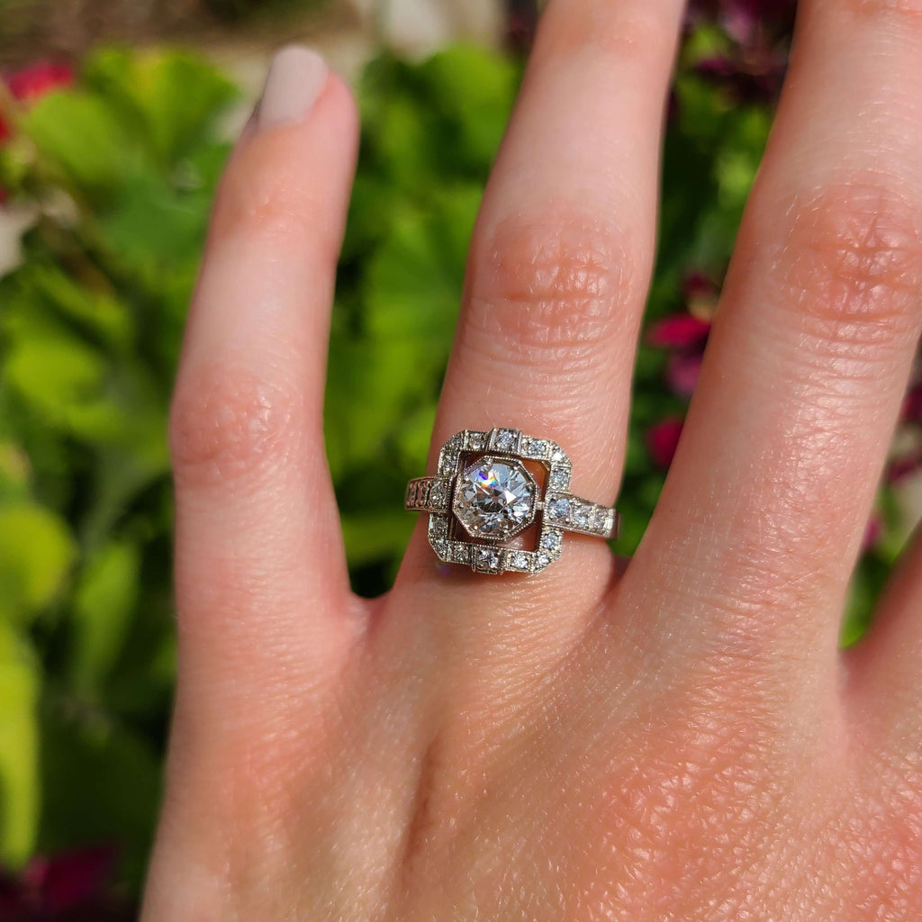 Single Stone Diamond and Platinum Engagement Ring – AKA Bespoke