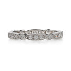 SINGLE STONE SADIE BAND | Approximately 0.50ctw G-H/VS old European cut diamonds set in a handcrafted eternity band. Approximate band with 2.5mm. Please inquire for additional customization.