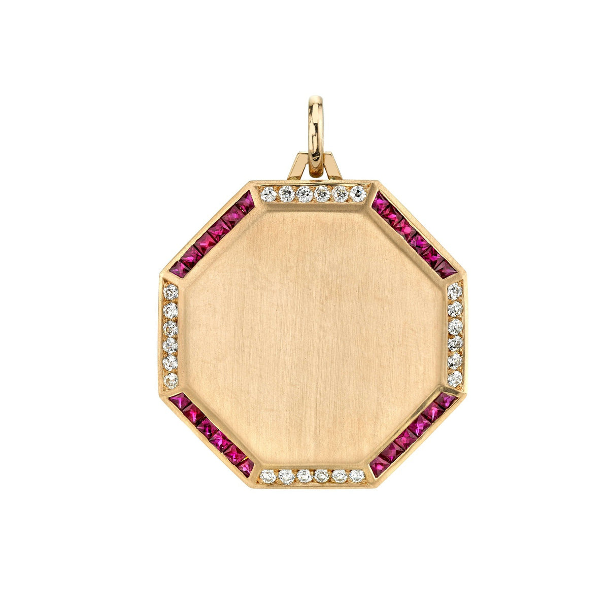 30mm OCTAGON PENDANT | SINGLE STONE