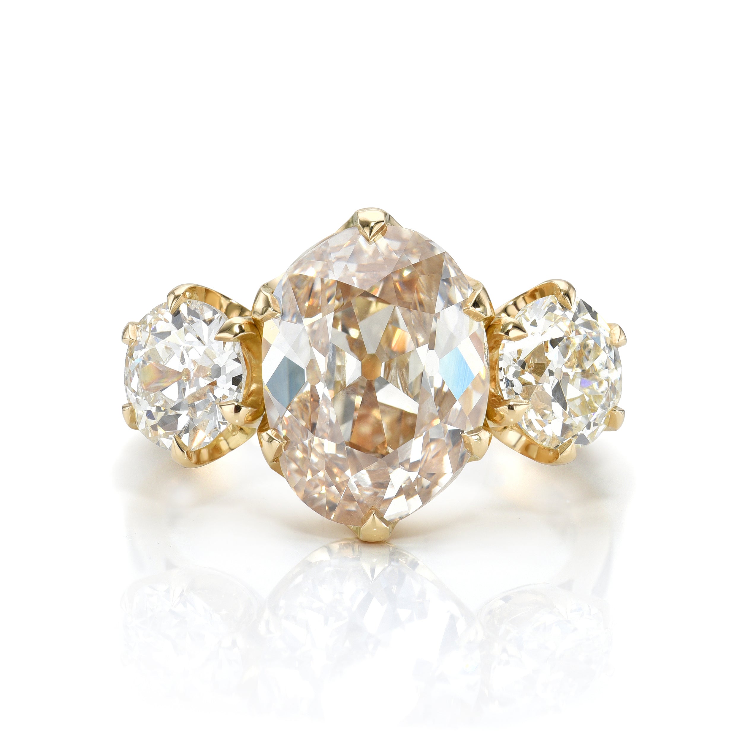 THREE STONE GIA DIAMOND RING SINGLE STONE