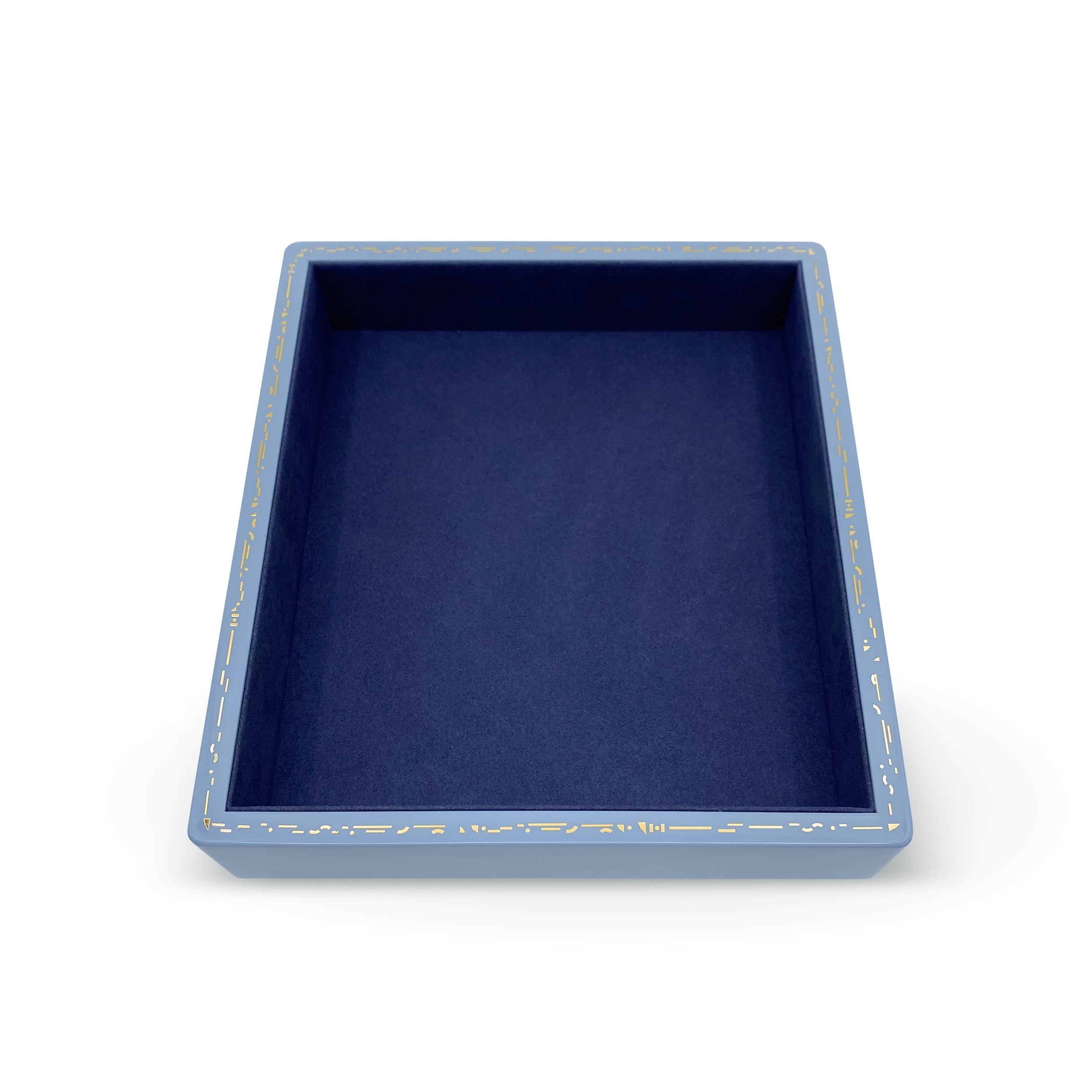 SMALL STACKING JEWELRY TRAY EVENING BLUE – SINGLE STONE